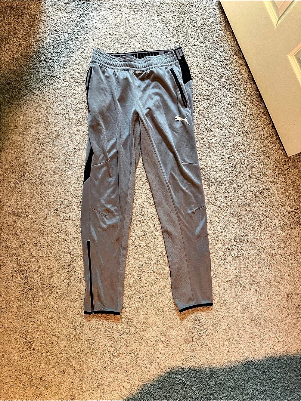 Puma Athletic Track Pants in Gray